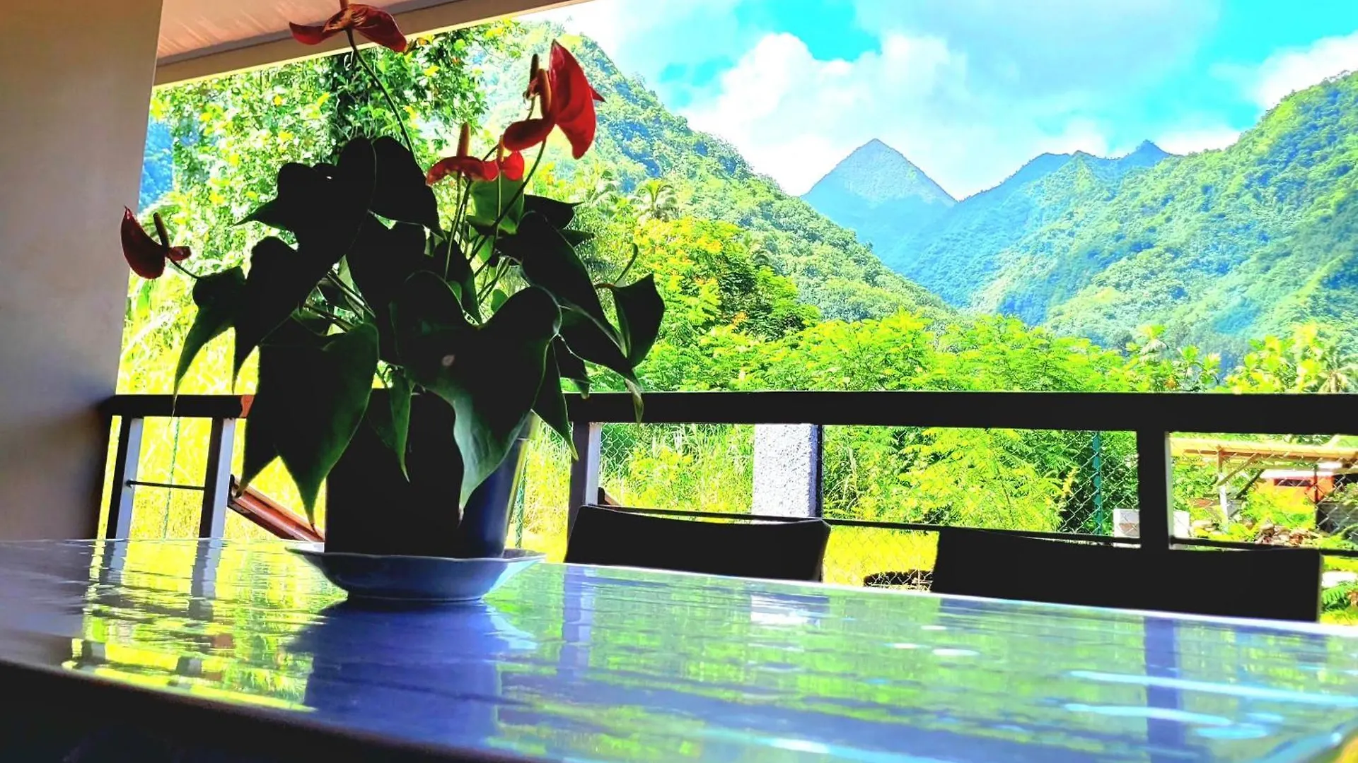 Teahupo'O Lodge - Studio Climatise Ume Tarei - Canoes Gratuits, Cuisine Avec Vue Sur La Mer Et Terrasse Avec Vue Sur Montagnes Teahupoo Apartment