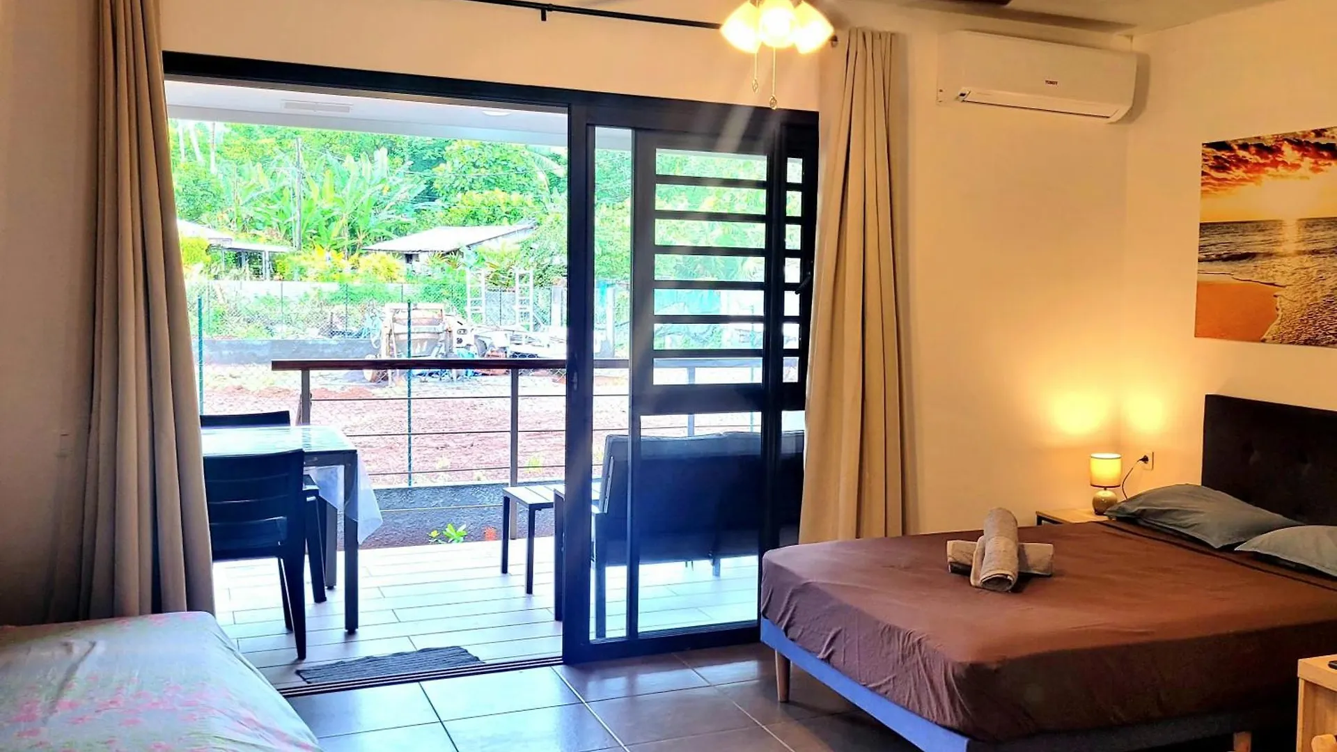 Teahupo'O Lodge - Studio Climatise Ume Tarei - Canoes Gratuits, Cuisine Avec Vue Sur La Mer Et Terrasse Avec Vue Sur Montagnes Teahupoo Apartment