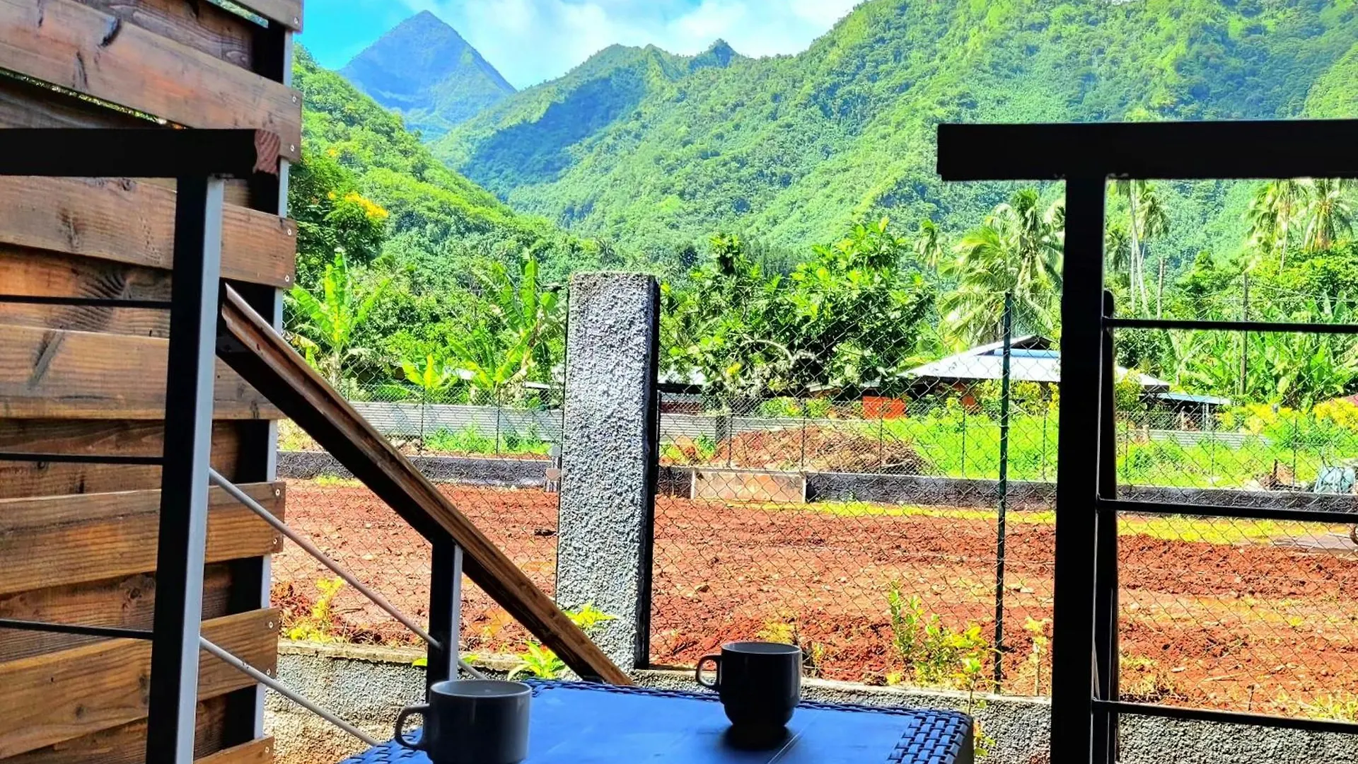 Teahupo'O Lodge - Studio Climatise Ume Tarei - Canoes Gratuits, Cuisine Avec Vue Sur La Mer Et Terrasse Avec Vue Sur Montagnes Teahupoo Apartment
