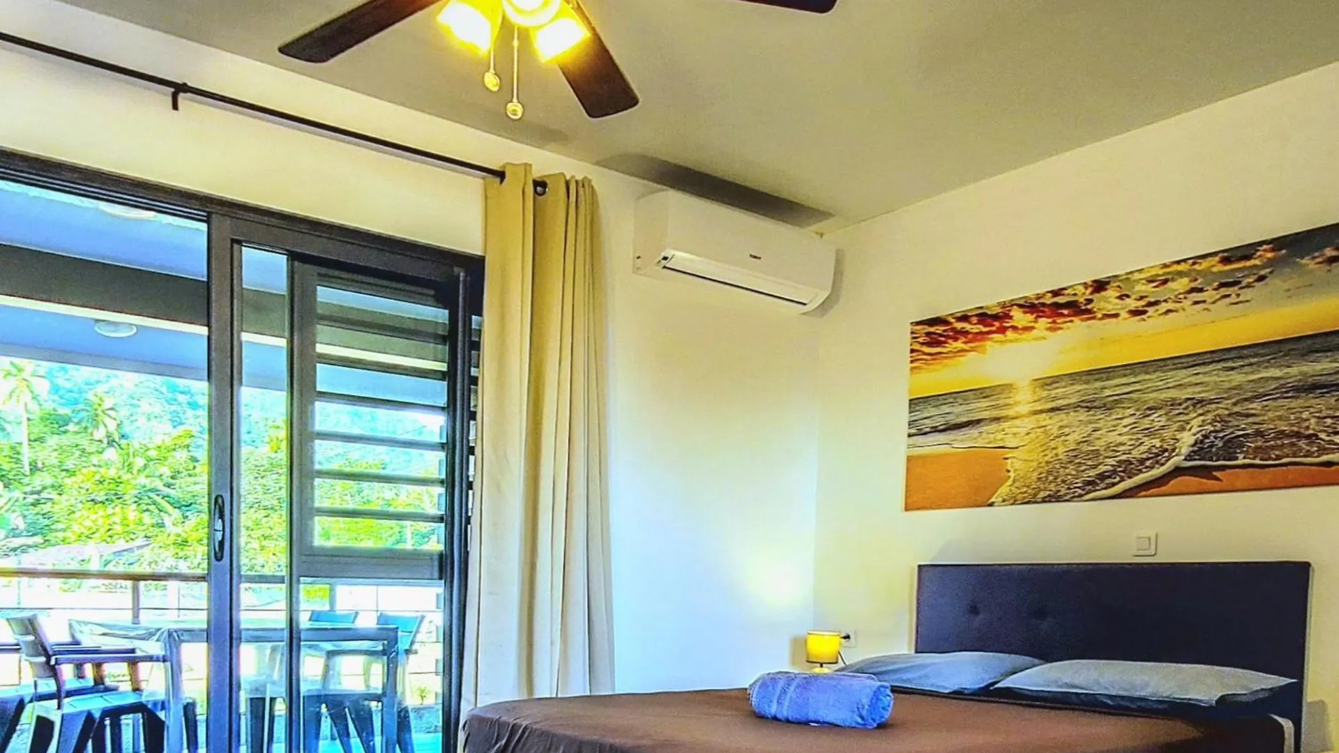 Apartment Teahupo'O Lodge - Studio Climatise Ume Tarei - Canoes Gratuits, Cuisine Avec Vue Sur La Mer Et Terrasse Avec Vue Sur Montagnes Teahupoo